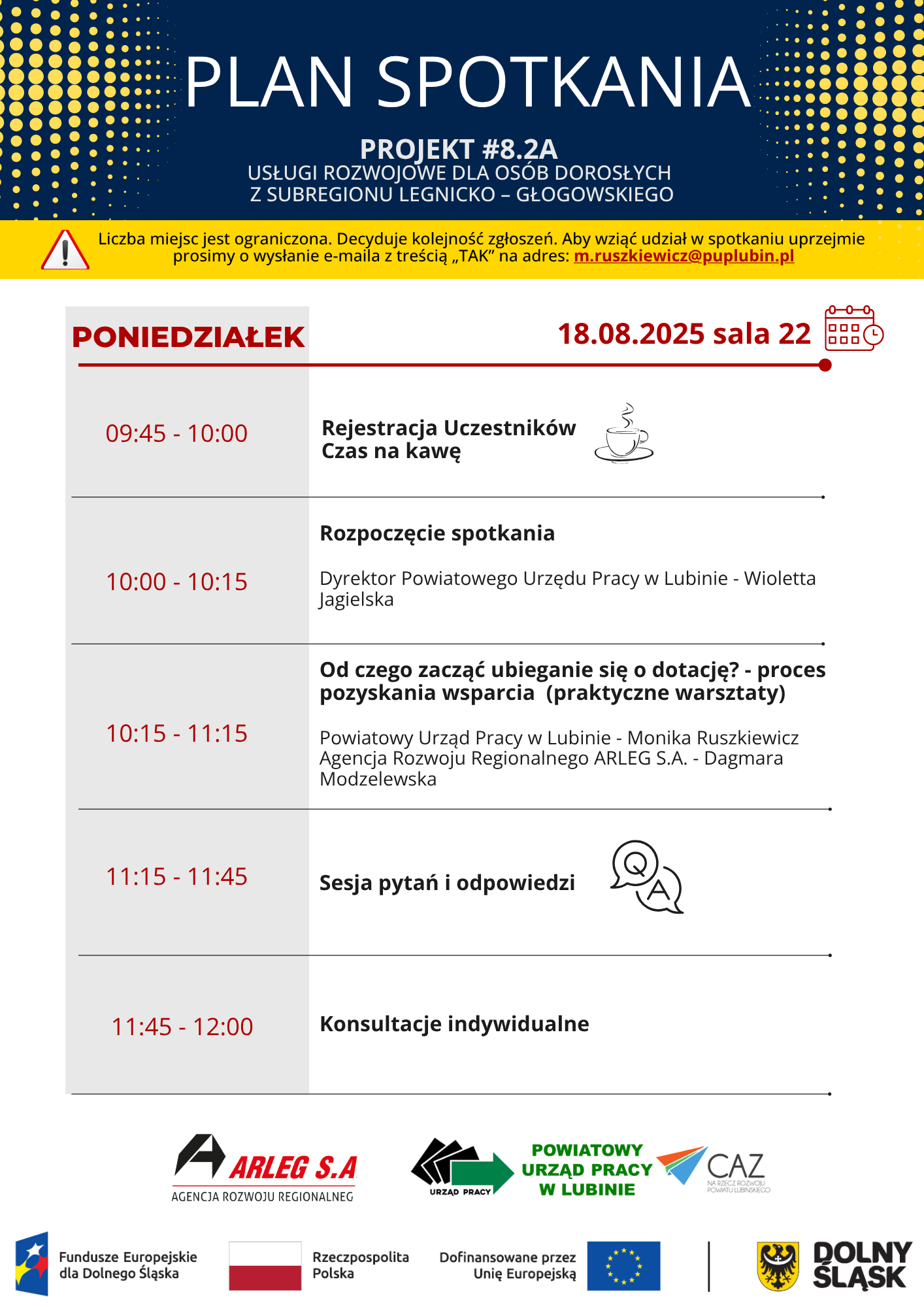 Zdjęcie artykułu Dotacja na kursy, szkolenia, studia podyplomowe- spotkanie